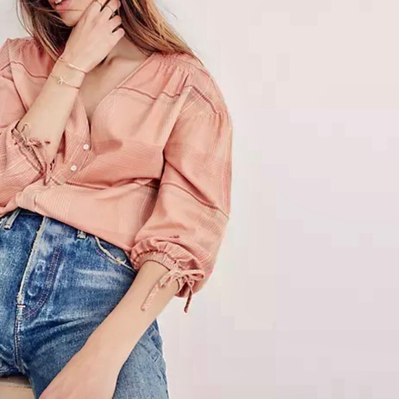 ♻️DONATED 10-24-25♻️ MADEWELL Long Sleeve Button Down Plaid Top Morningview - Picture 6 of 8